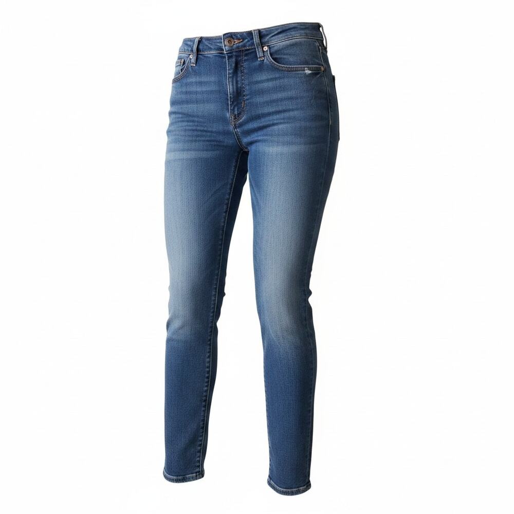 Mother The LOOKER Medium Kilty Skinny Jeans Light Blue Womens Size 27